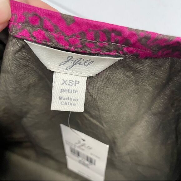 J. JILL Multicolored bohemian midi a- line skirt , 100% cotton, size‎ XSP NEW! - Picture 5 of 10